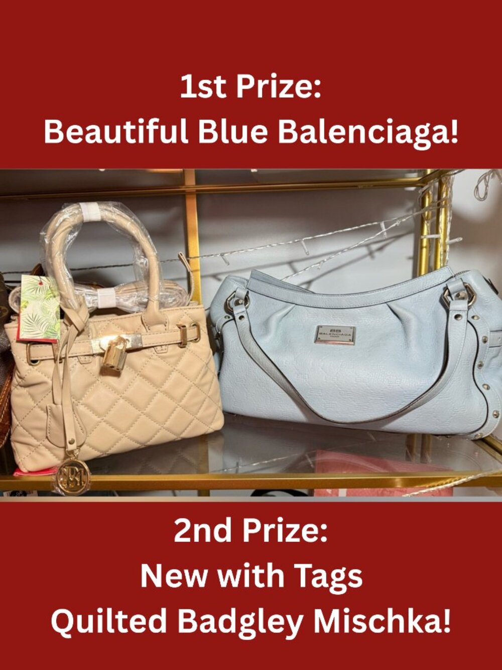 LUCKY DRAWER PULL GAME WITH BALENCIAGA BAG AS TOP PRIZE! - Picture 2 of 2